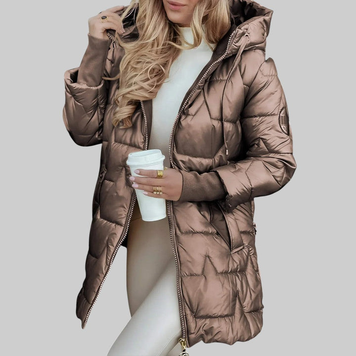 Georgia | Elegant autumn coat with hood