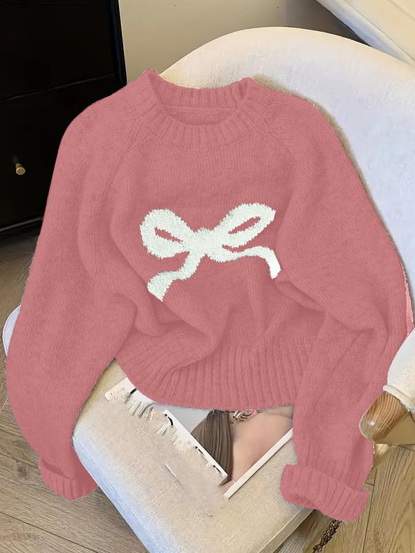 Gabrielle | Elegant Bow Knit Sweater for Autumn & Winter Fashion