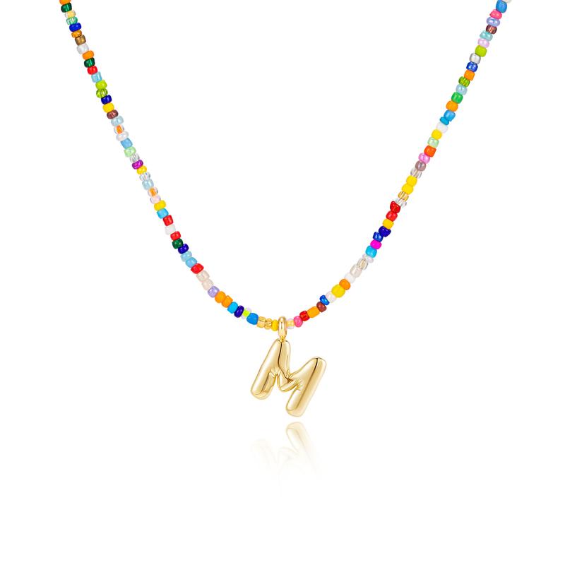 Naomi | Colourful Bubble Letter Necklace
