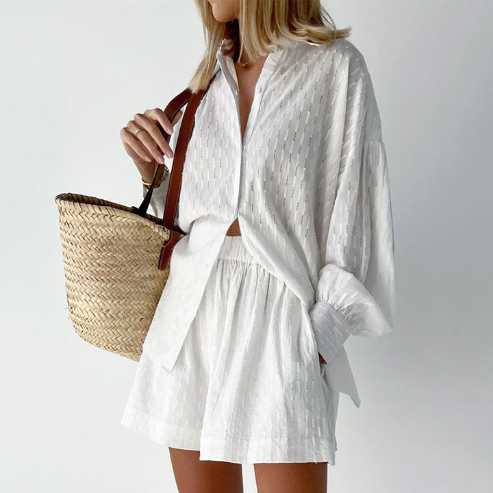 Evie | Lightweight blouse and shorts set