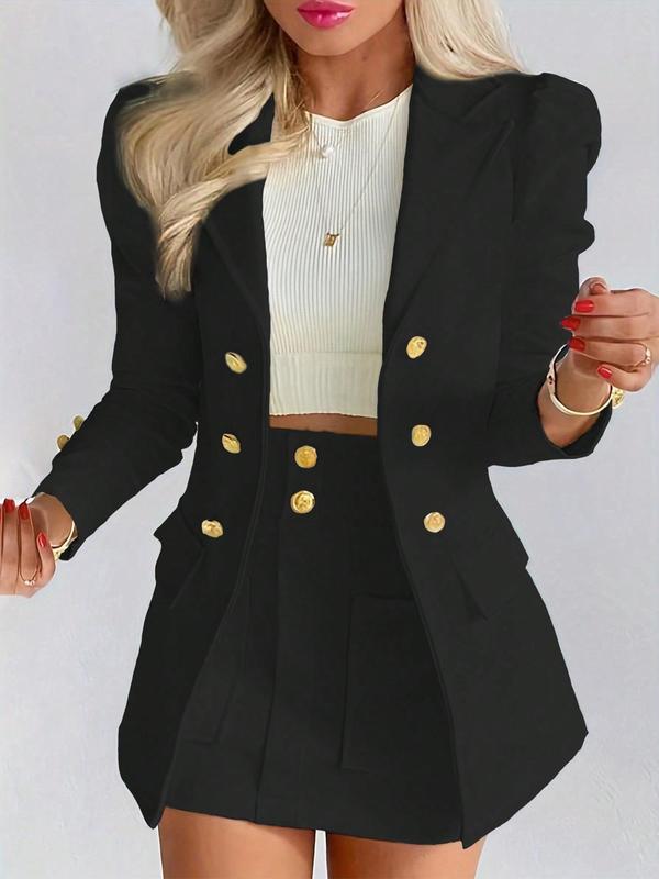 Danielle | Elegant Two-Piece Blazer & Skirt Set for Winter & Autumn Fashion