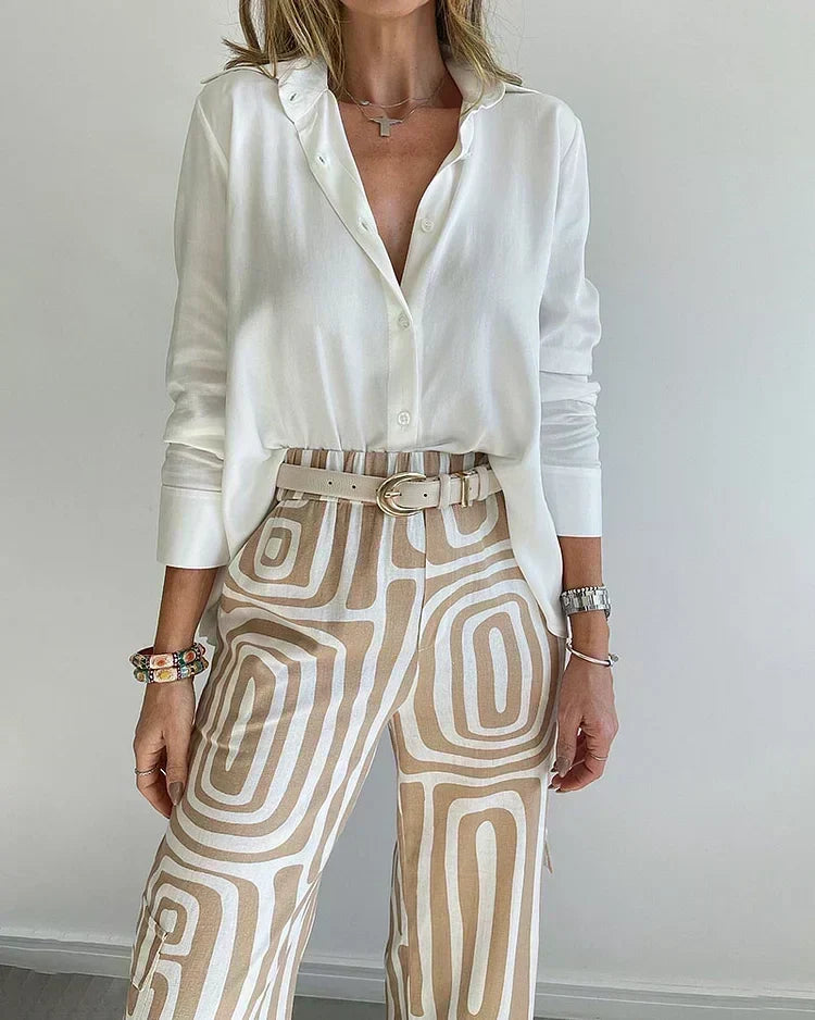 Lotte | Comfortable and elegant set (free belt)