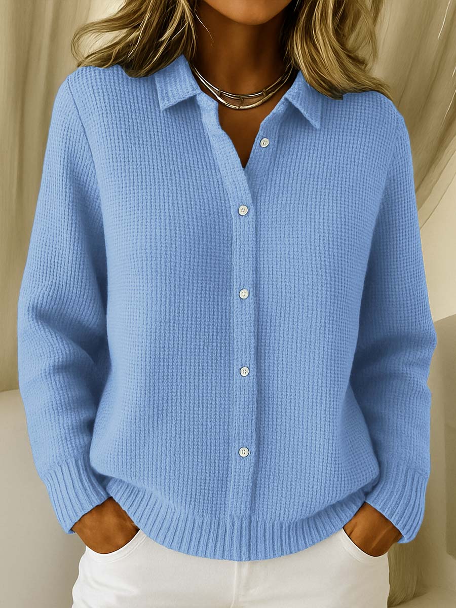 Caitlin | Textured cardigan with buttons