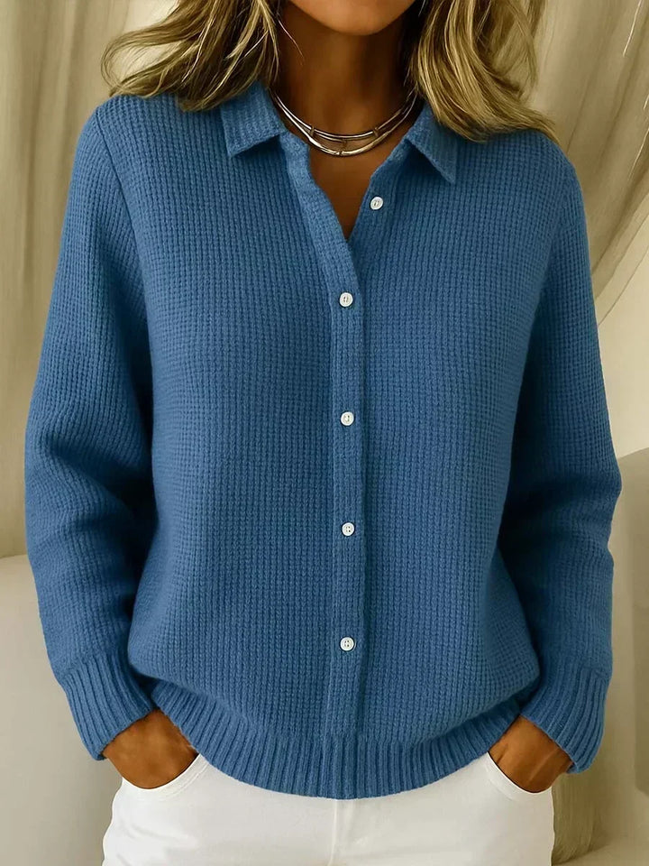 Katrina | Textured cardigan with buttons